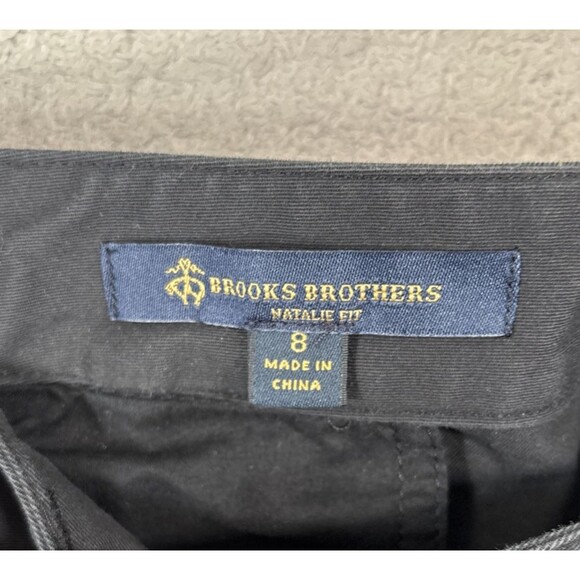 Brooks Brothers Pants Womens Size 8 Natalie Fit Black Preppy Career Office Basic - Picture 9 of 13